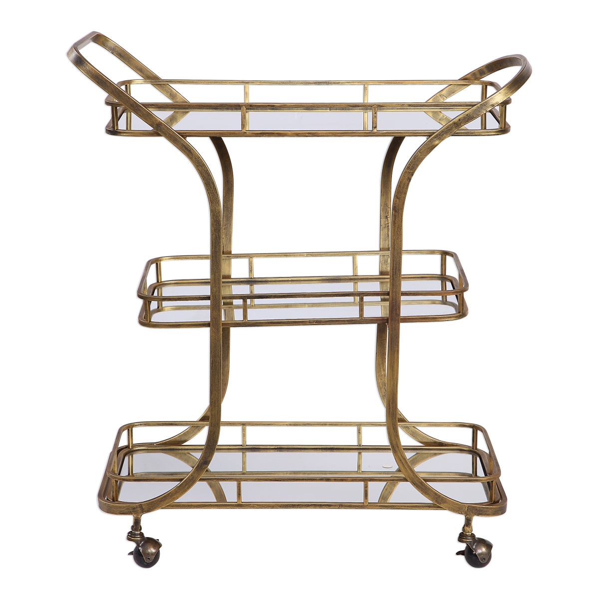 Picture of 212 Main 24876 Stassi Serving Cart  Gold