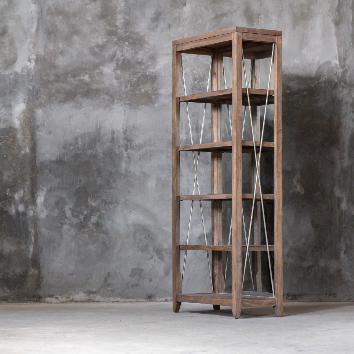 Picture of 212 Main 25434 Delancey Weathered Oak Etagere