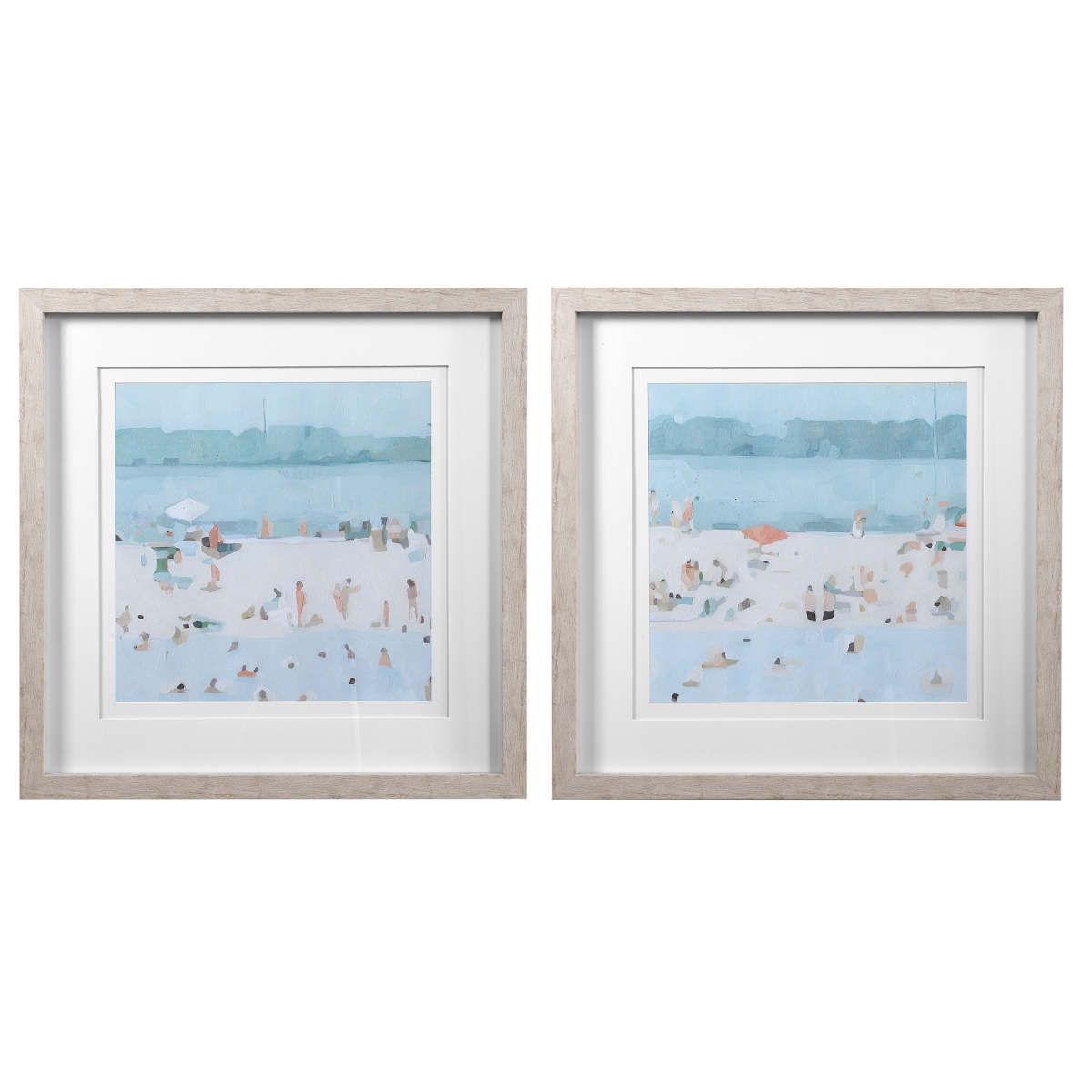 Picture of 212 Main 33695 Sea Glass Sandbar Framed Prints - Set of 2