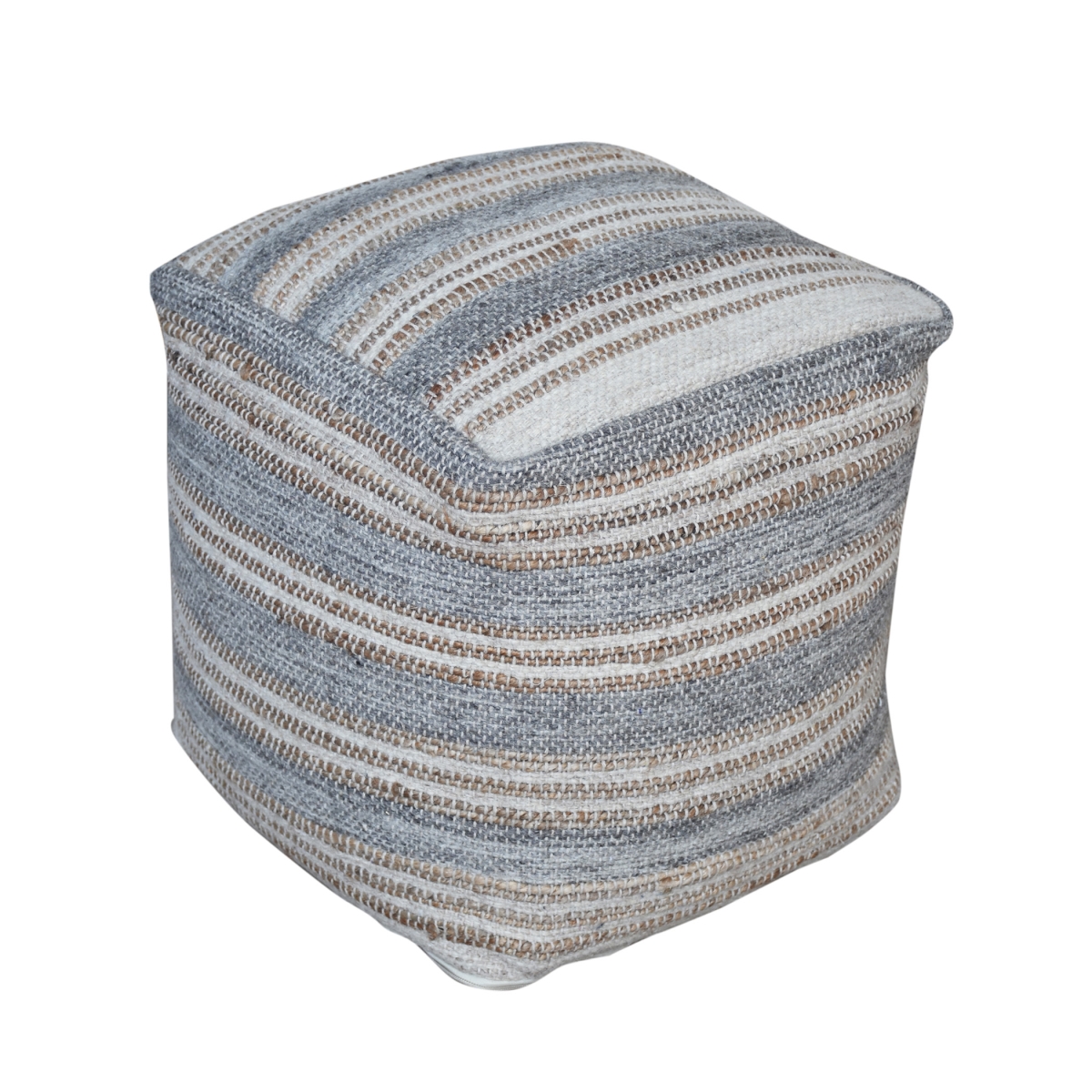 Picture of 212 Main 23967 Mesick Handwoven Gray Pouf