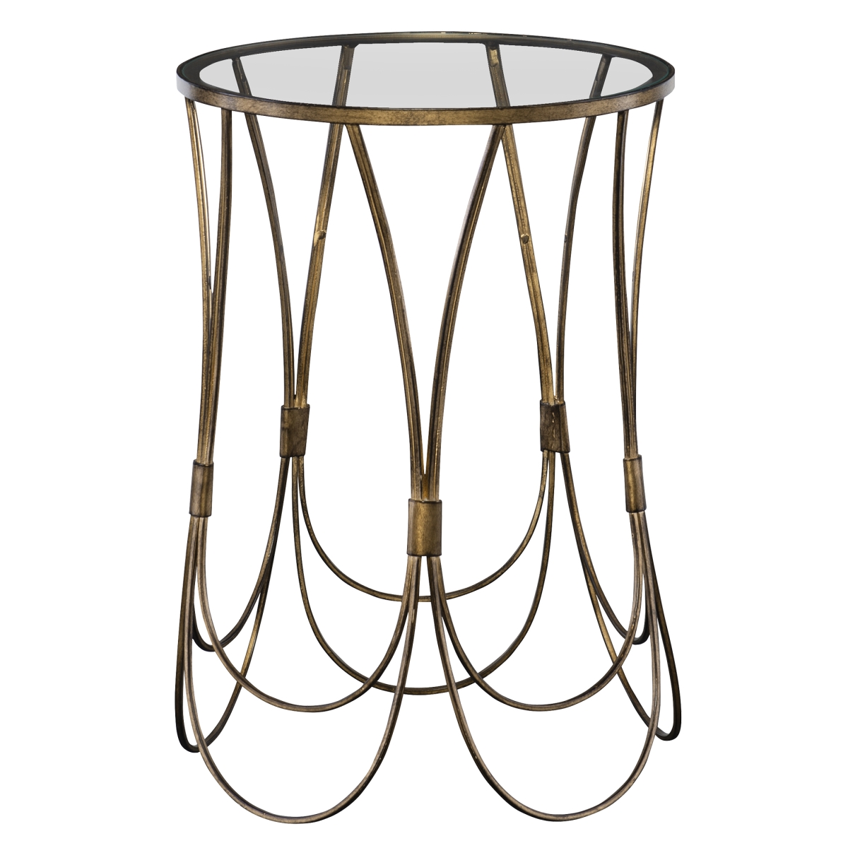 Picture of 212 Main 25056 Kalindra Gold Accent Table