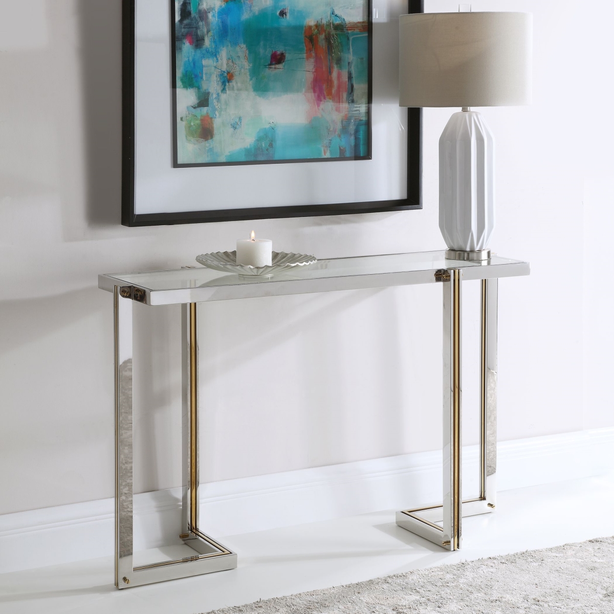 Picture of 212 Main 24937 24 x 40 x 58 in. Locke Modern Console Table