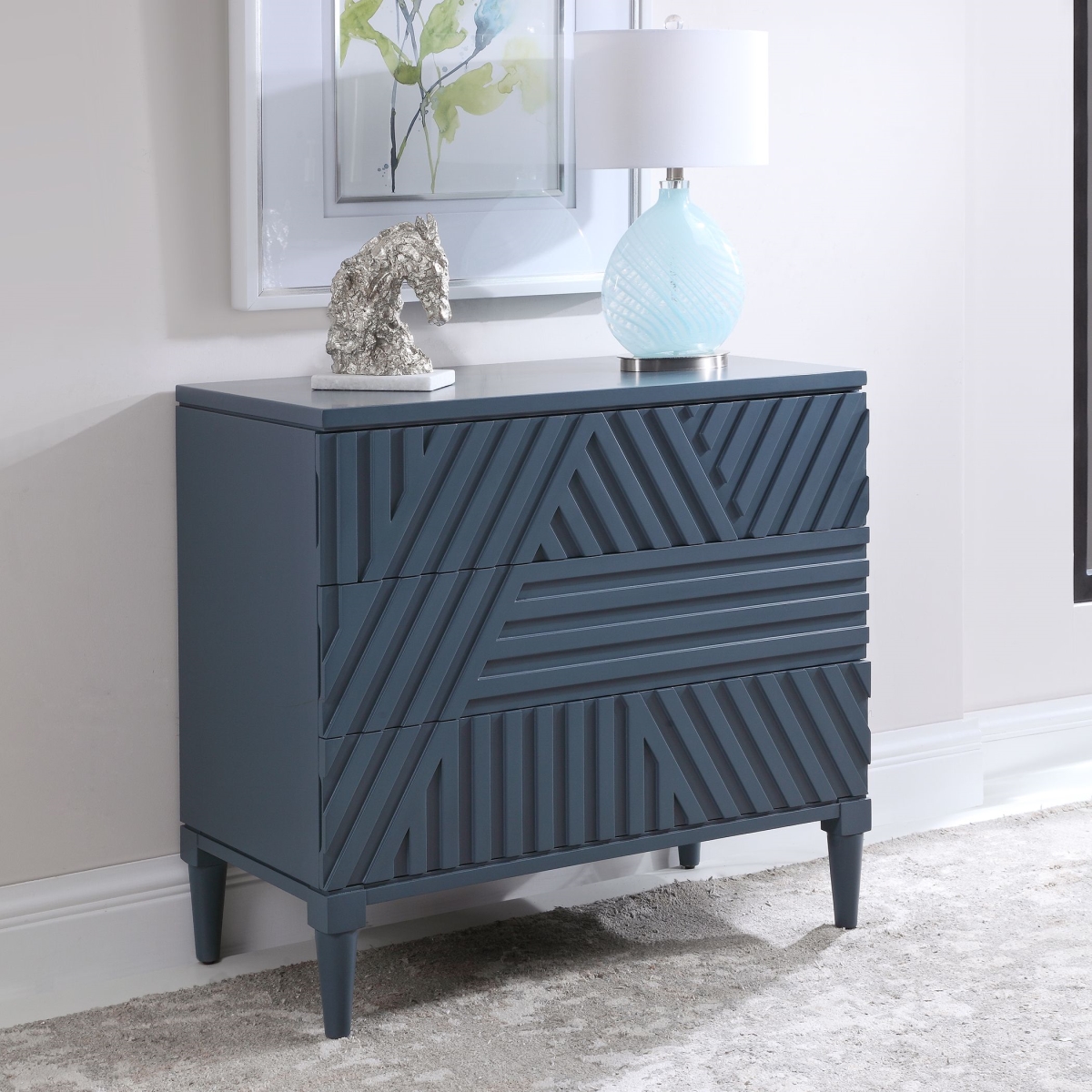 Picture of 212 Main 25383 24 x 40 x 45 in. Colby Drawer Chest  Blue