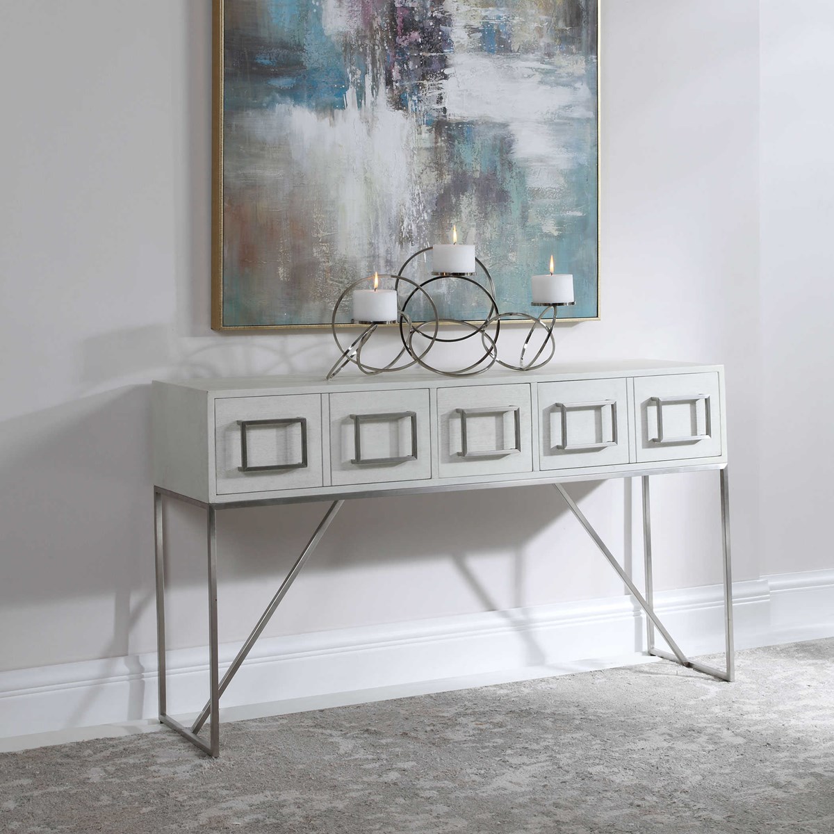 Picture of 212 Main 24954 Abaya Console Table  White