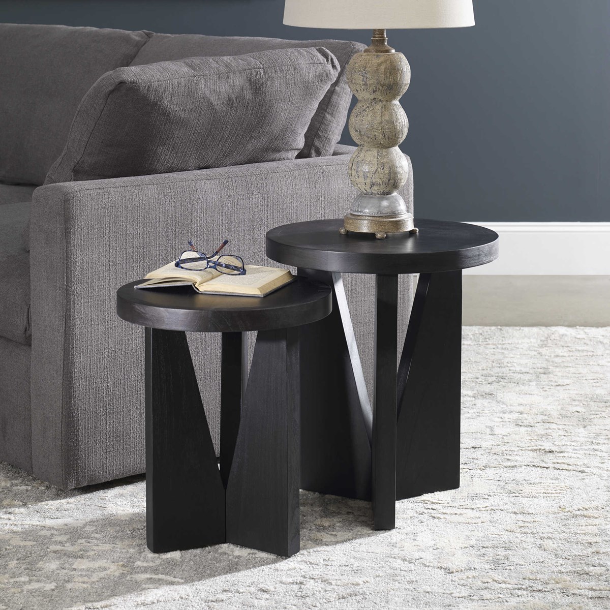 Picture of 212 Main 25467 21.75 x 20.5 x 12.75 in. Nadette Nesting Tables  Set of 2