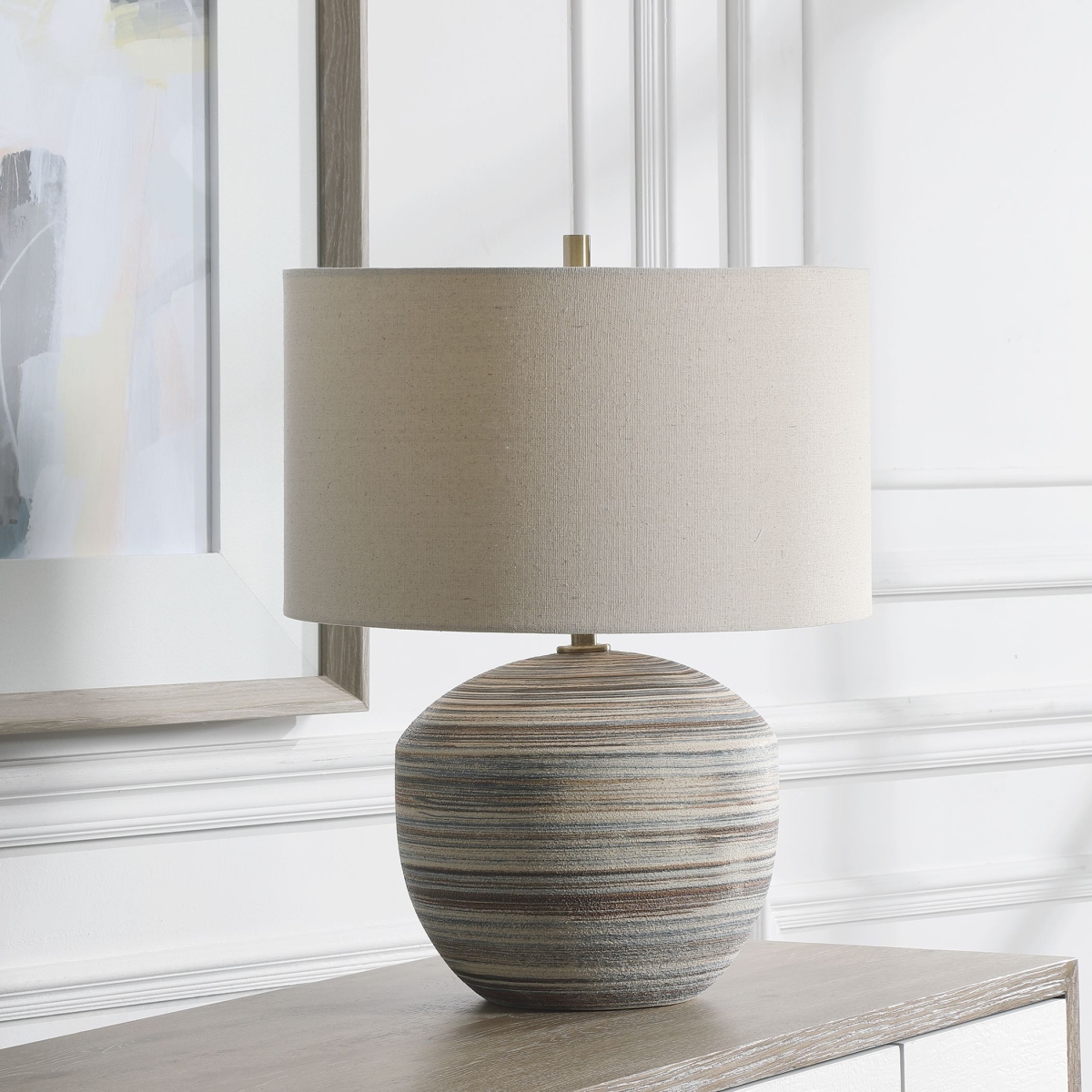 Picture of 212 Main 28441-1 Prospect Striped Accent Lamp - 18.5 x 18.5 x 18.5 in.