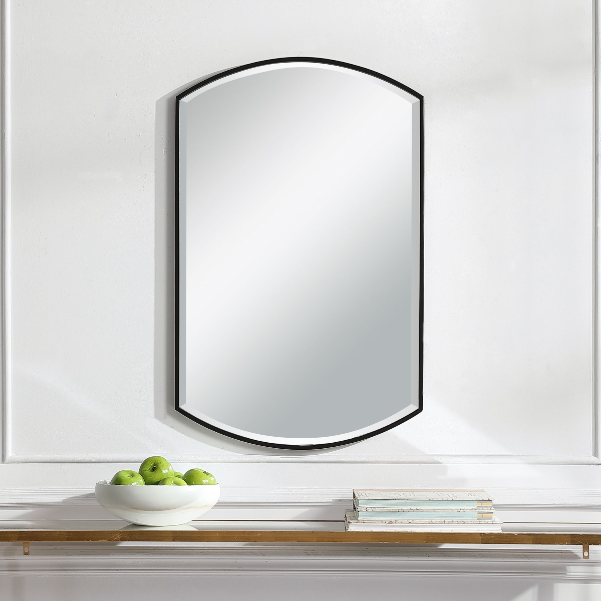 Picture of 212 Main 09705 42.13 x 28.375 x 3.15 in. Shield Shaped Iron Mirror