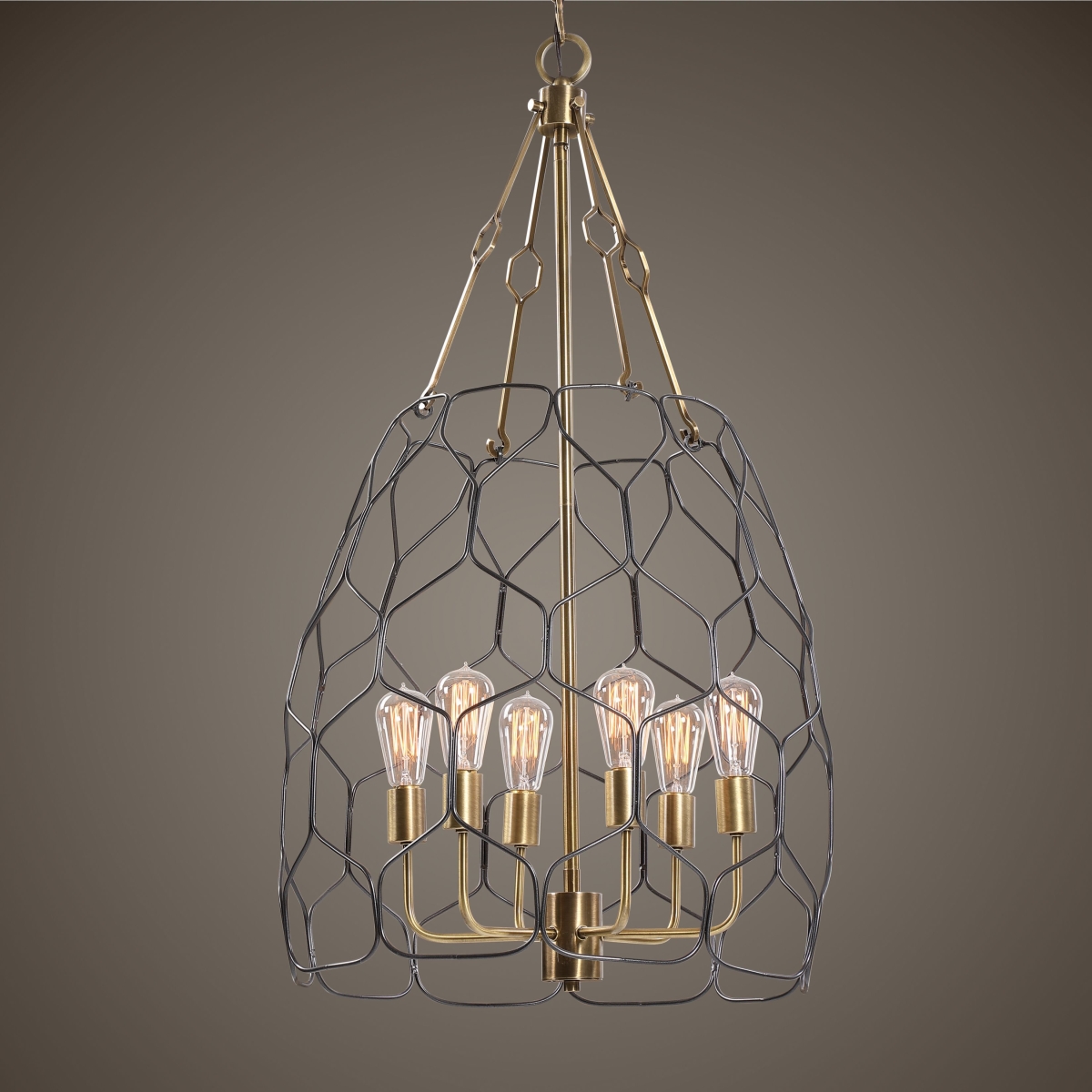 Picture of 212 Main 21537 25 x 25 x 27 in. Halstead 6 Light Farmhouse Pendant
