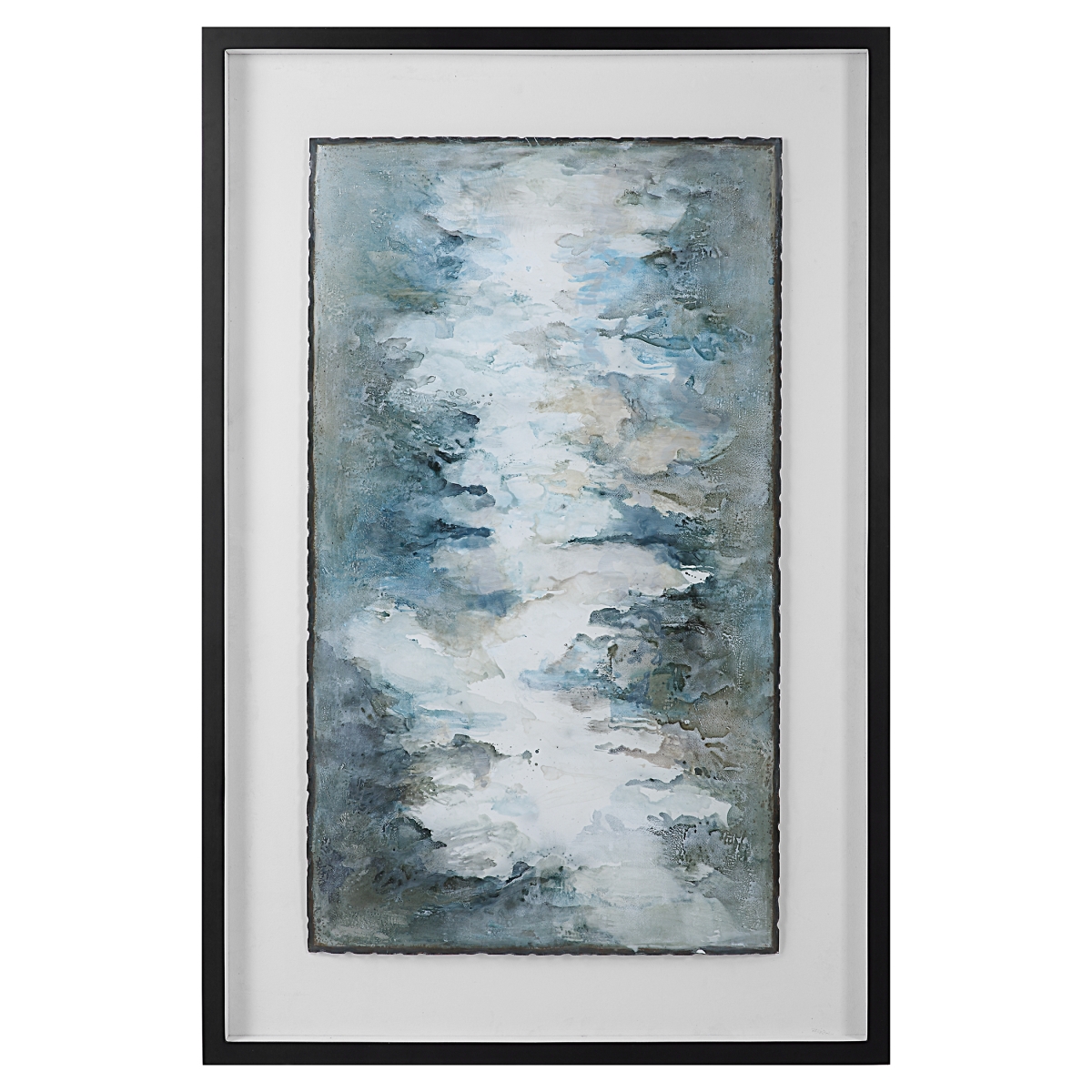 41433 Lakeside Grande Framed Abstract Print, Multicolor