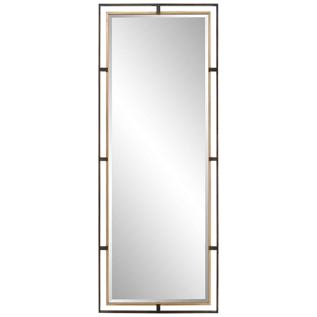 09776 Carrizo Tall Bronze & Gold Mirror