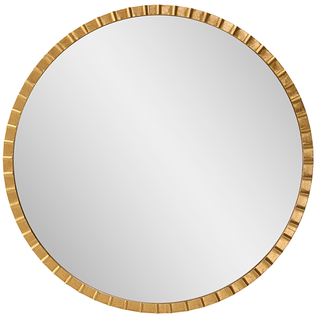 09781 1.38 x 42 x 42 in. Dandridge Round Mirror, Gold