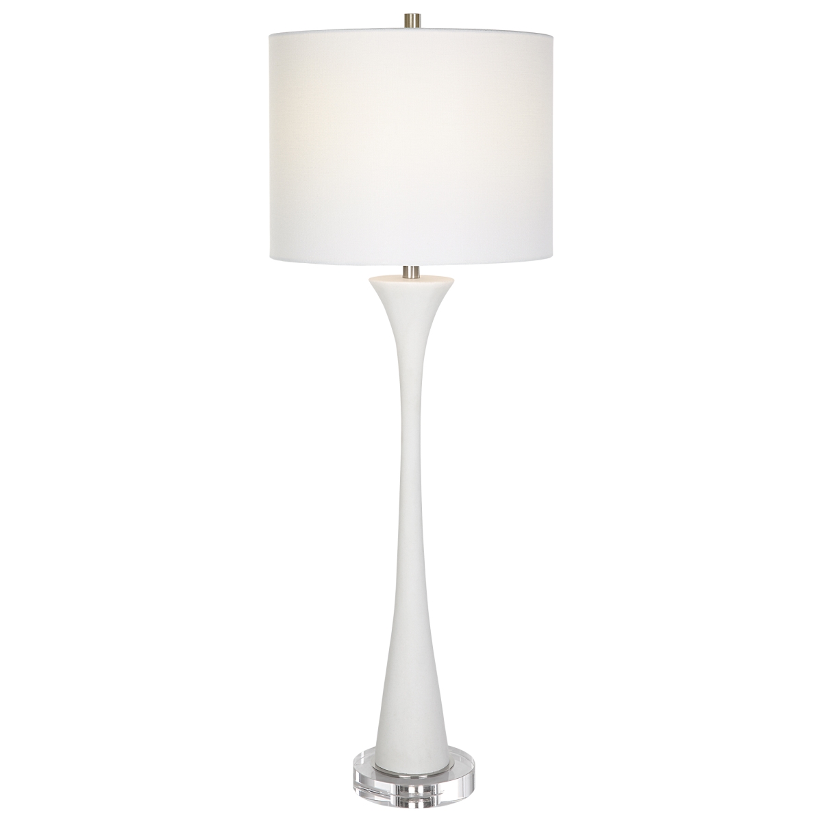 30040 Fountain White Marble Buffet Lamp