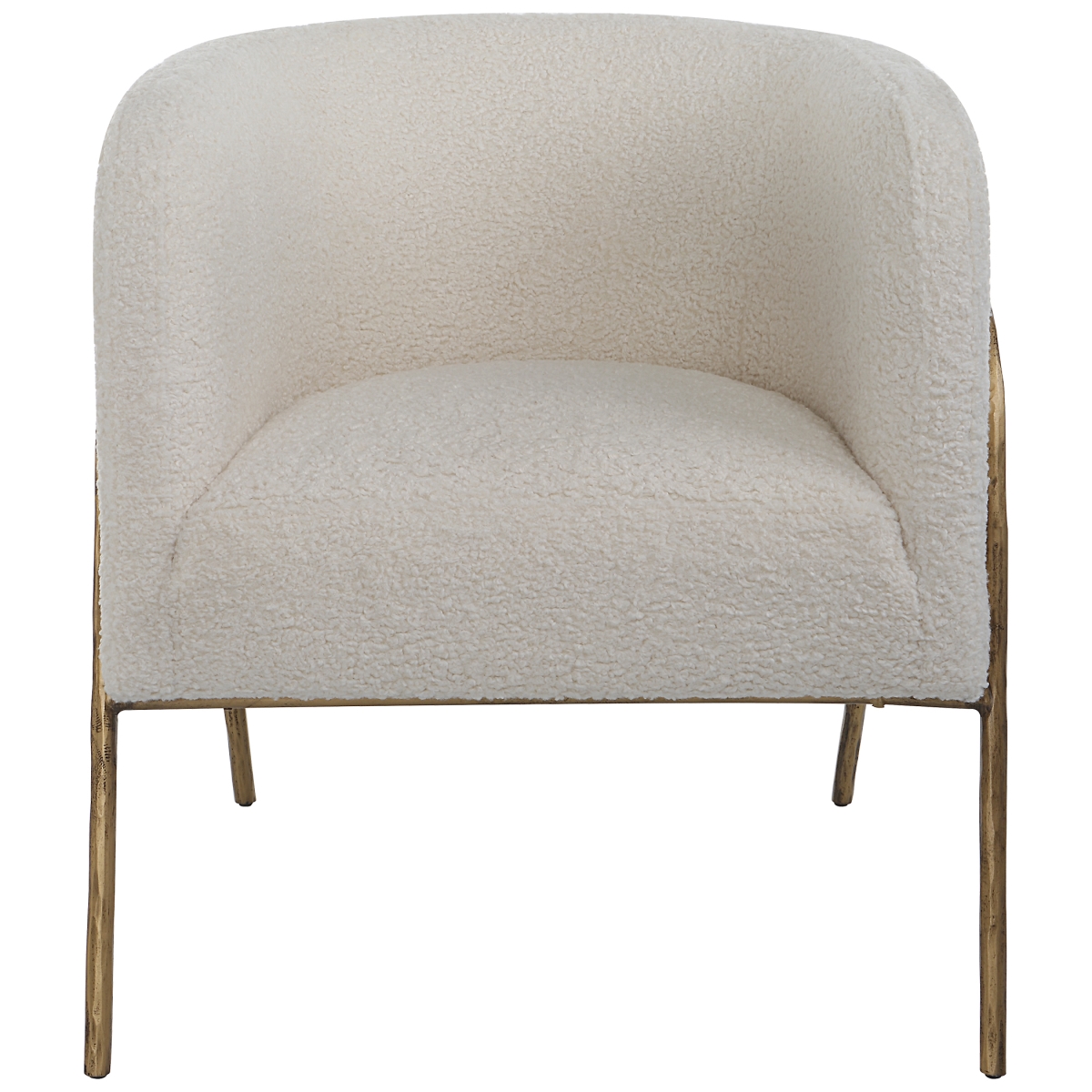 23686 Jacobsen Shearling Accent Chair, Off White