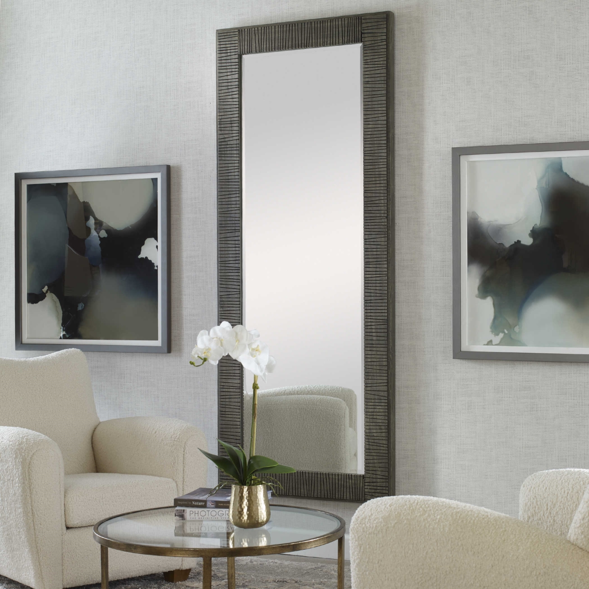 09851 Uttermost Oversized Wooden Mirror