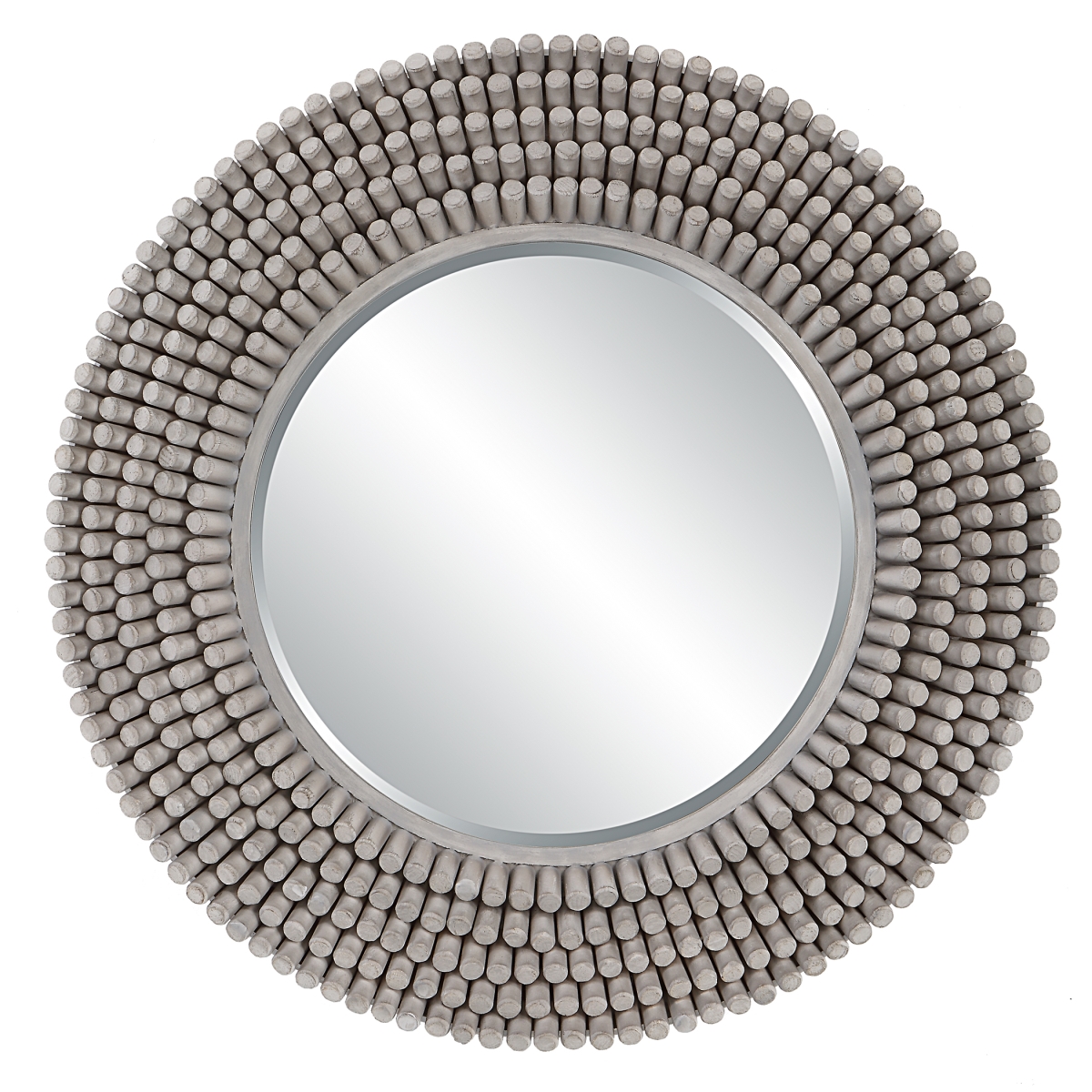 09873 Portside Round Gray Mirror