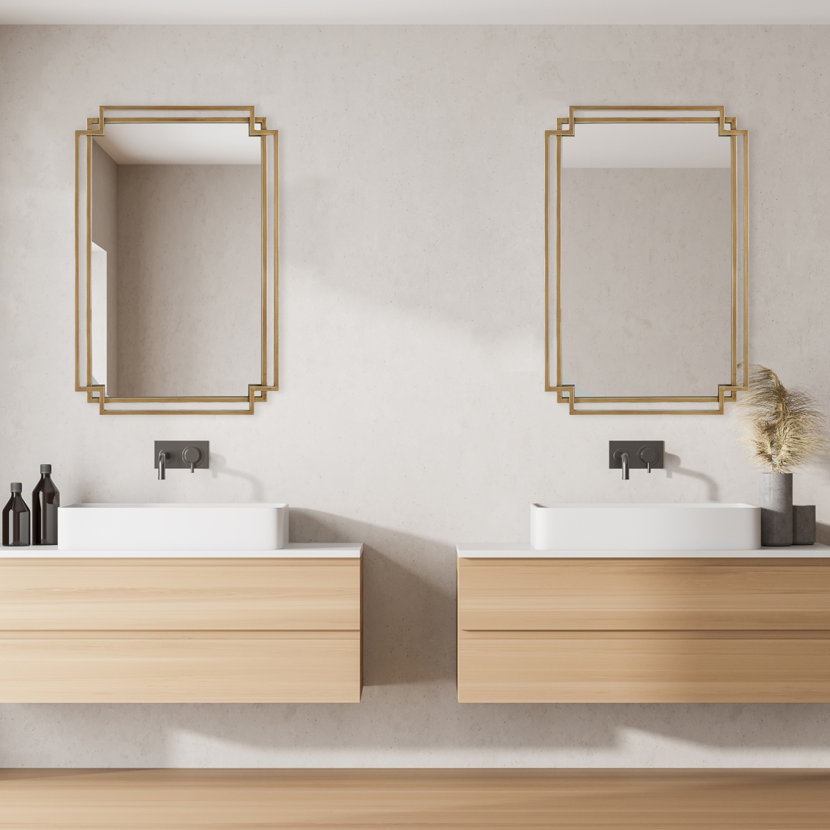 Picture of 212 Main W00567 22 x 34 x 1 in. Mirror&#44; Brushed Gold