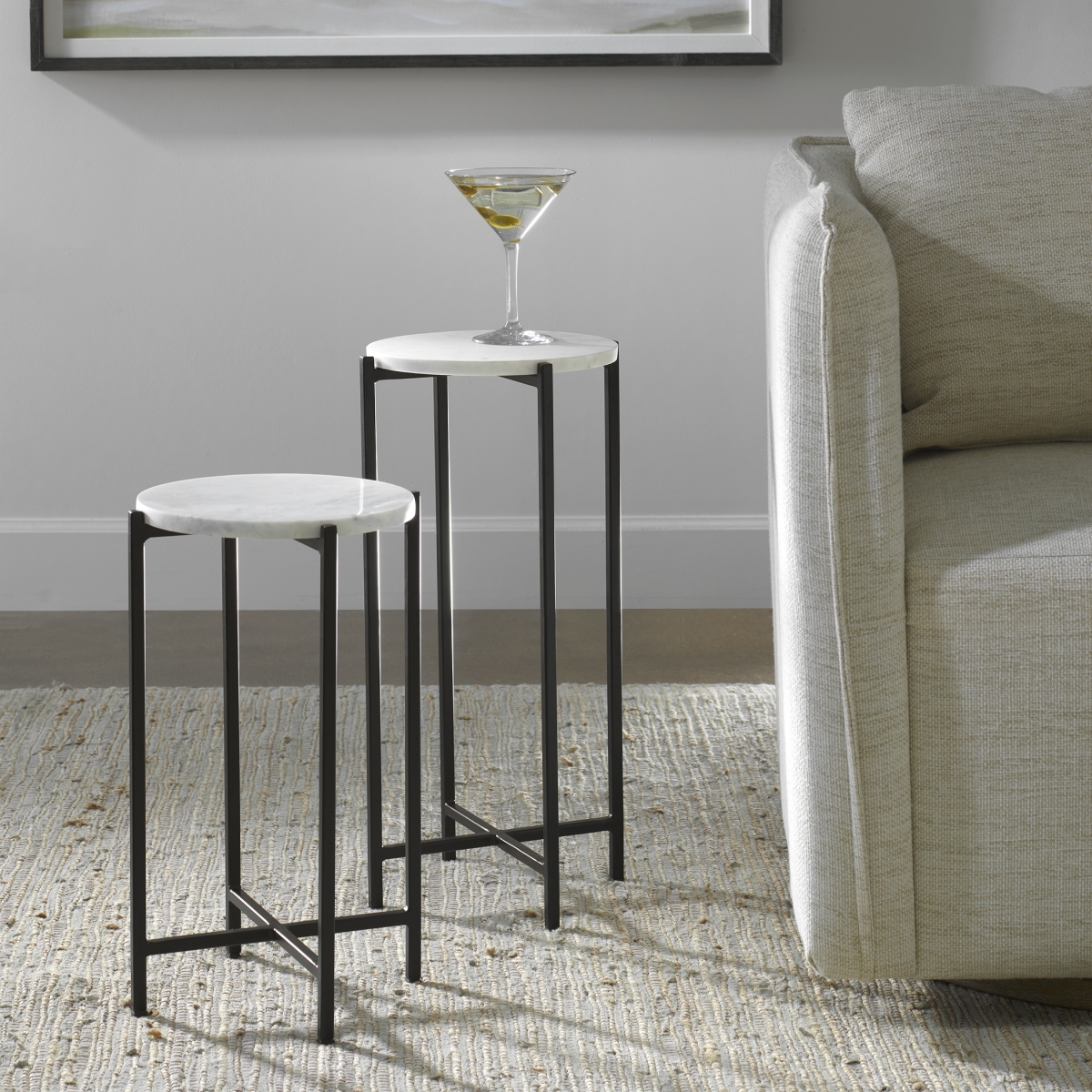 Picture of 212 Main W23023 10 x 22 x 10 in. Accent Tables&#44; Matte Black