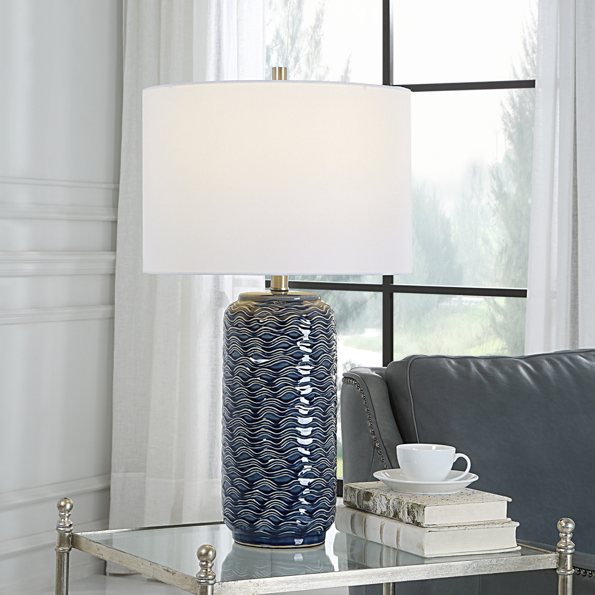 Picture of 212 Main 27 x 10 x 15 in. Table Lamp&#44; Blue
