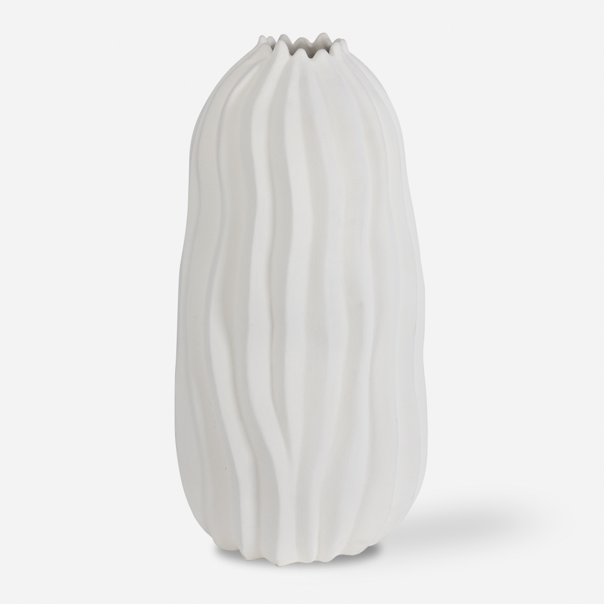 Picture of Uttermost 18108 26 x 13 x 13 in. Merritt White Floor Vase