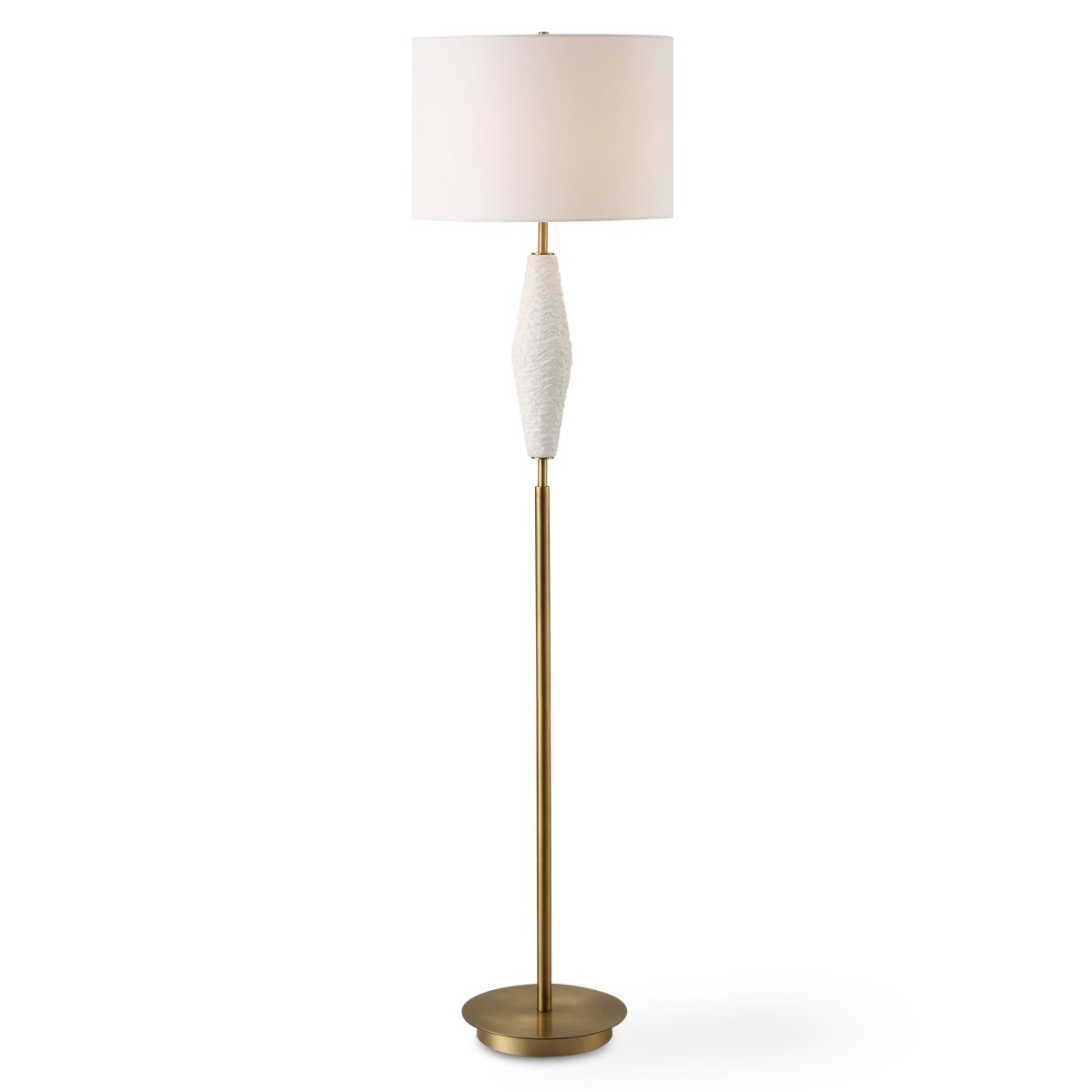 Picture of Uttermost 30352 Quite the Buzz Floor Lamp&#44; White