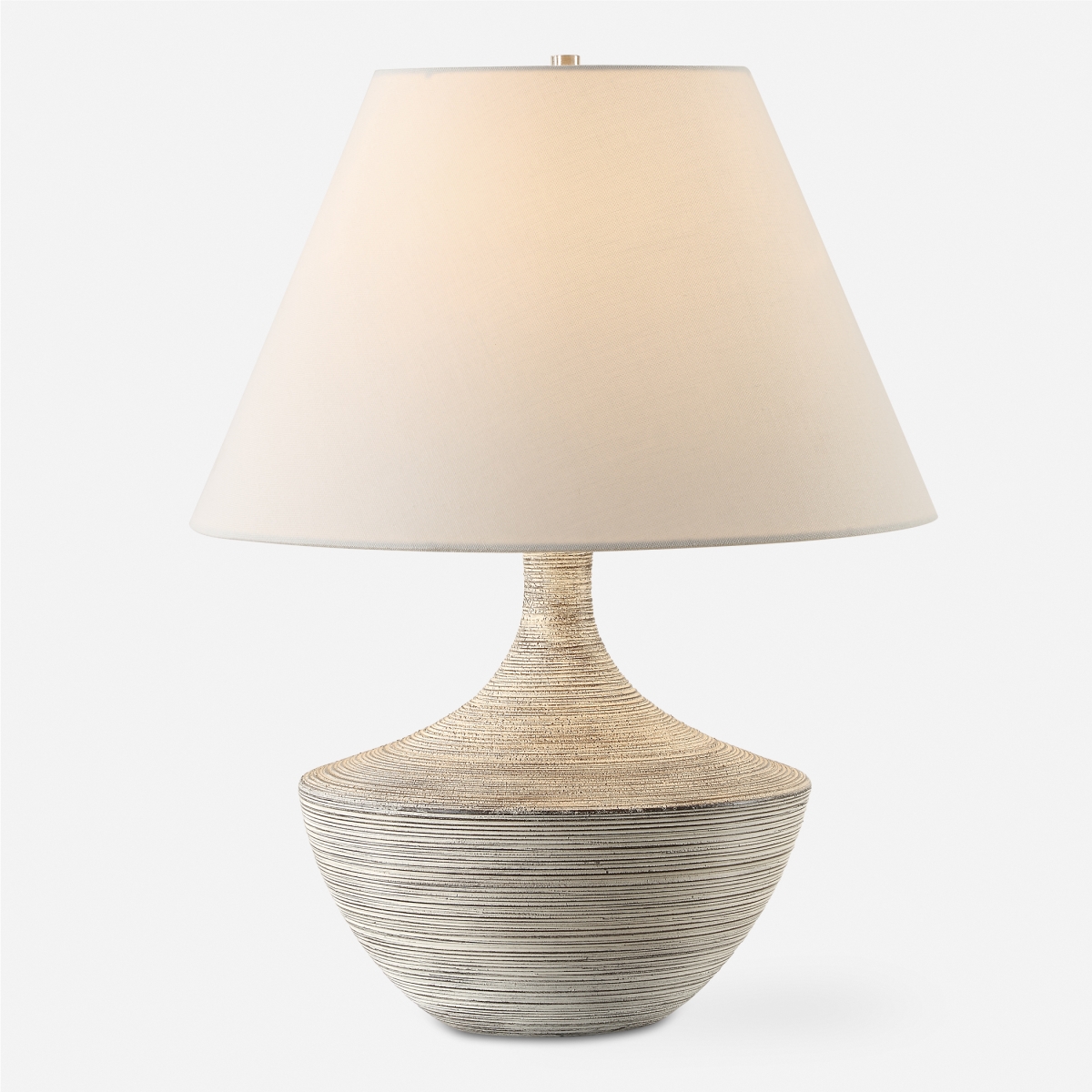 Picture of Uttermost 30371-1 Carafe Ceramic Table Lamp&#44; Stone Ivory