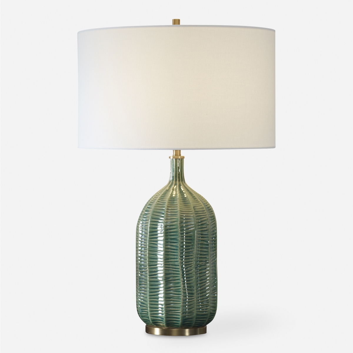 30378-1 Bixby Table Lamp, Green -  Uttermost, UTRMST7820