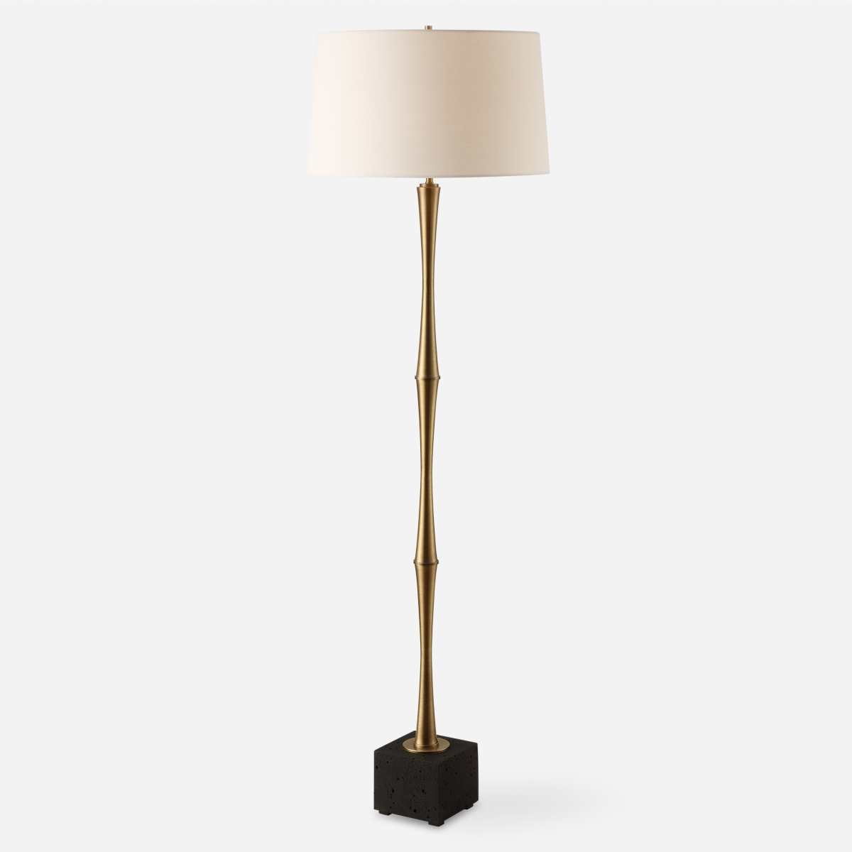 Picture of Uttermost 30416 Shino Floor Lamp&#44; Antique Brass