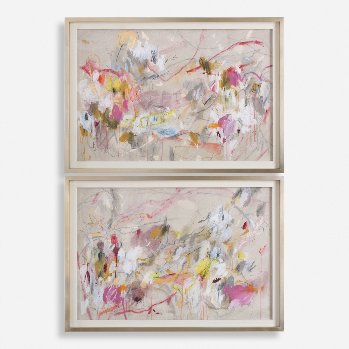 32351 Metropolitan Rush Abstract Prints - Set of 2