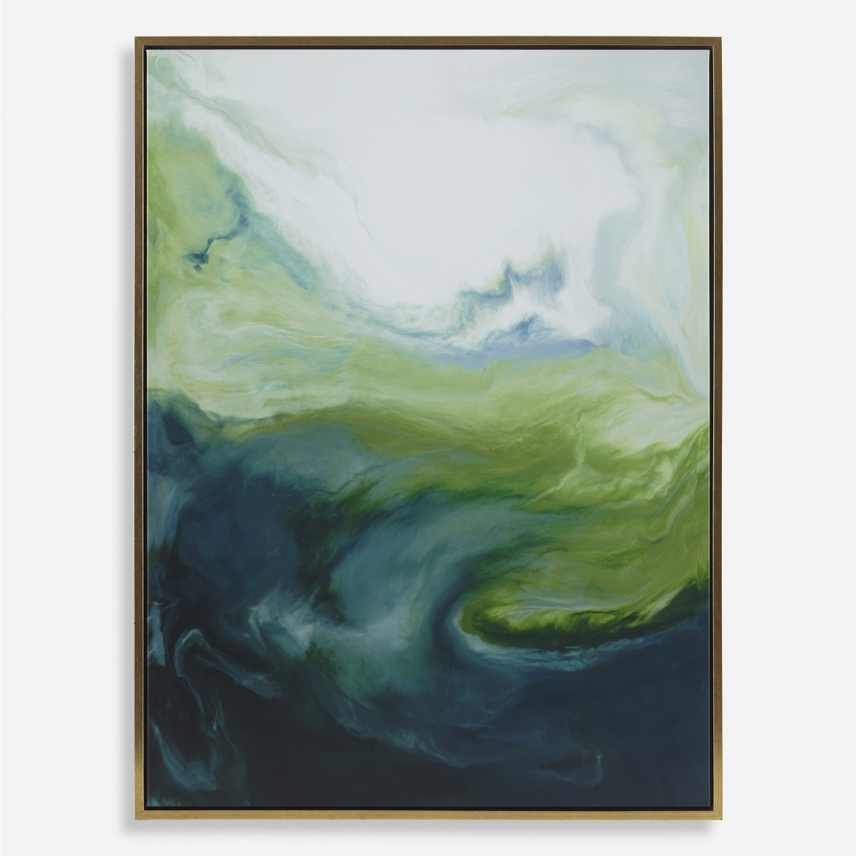 32367 Serene Green Framed Abstract Art