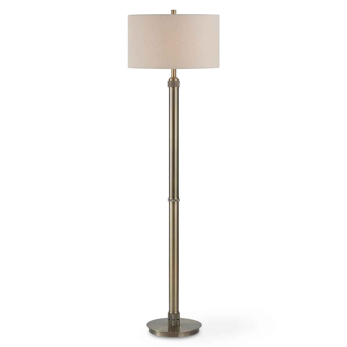 W26153-1 Antique Brass Floor Lamp