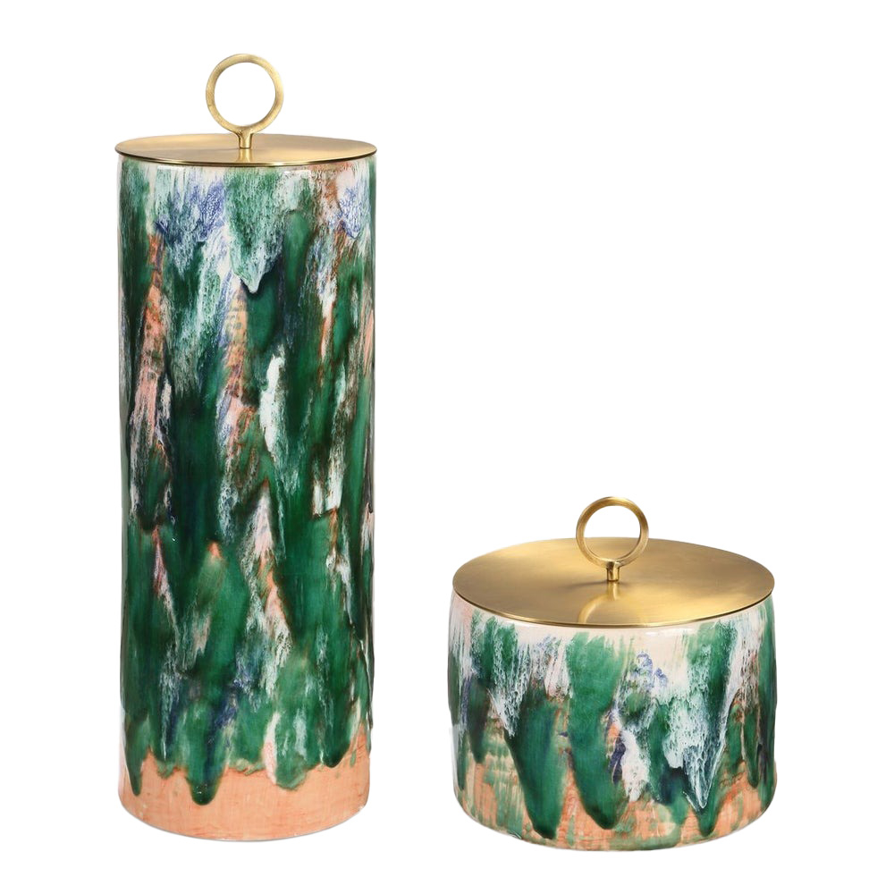 Picture of Uttermost 18228 Sylvie Ceramic Containers - Set of 2