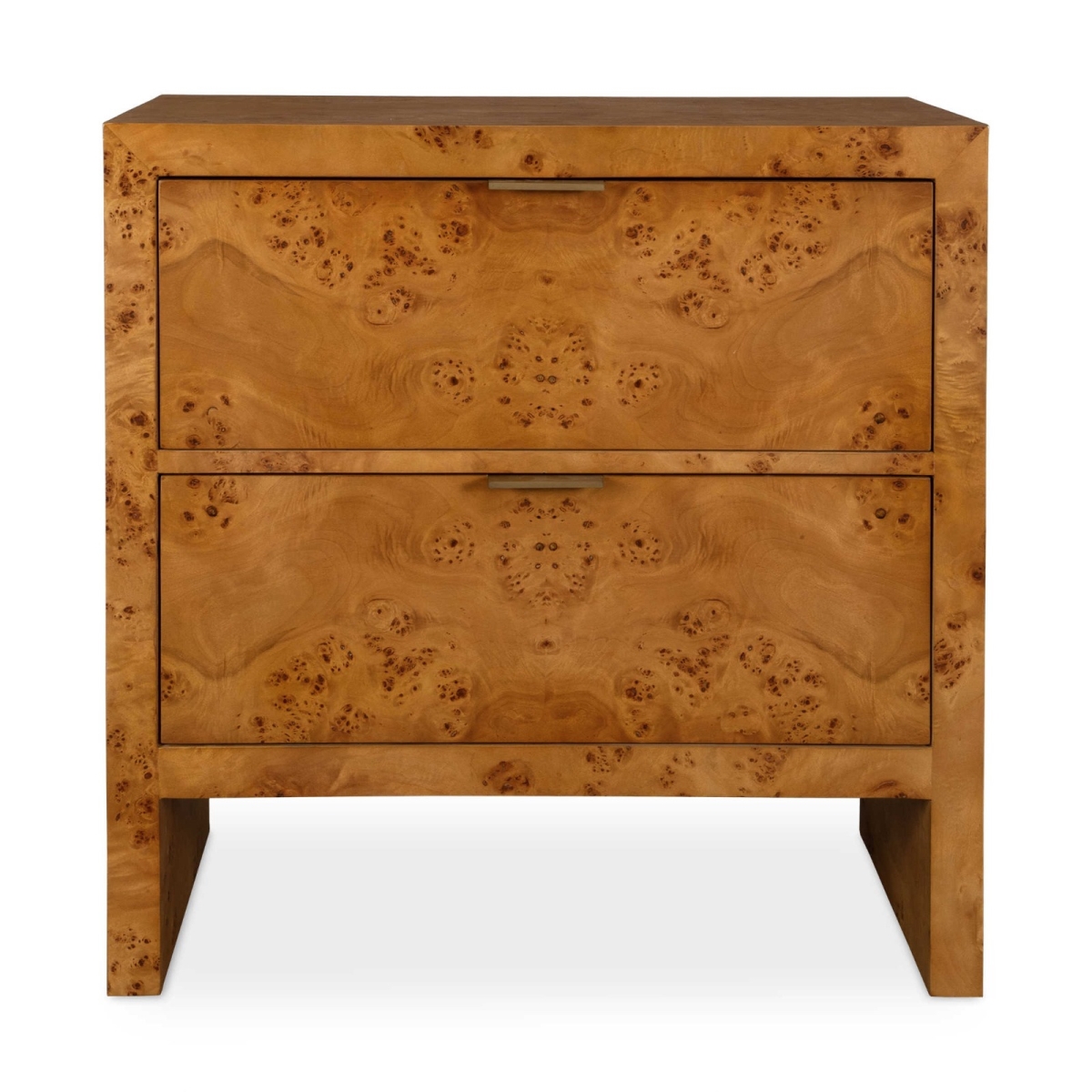 24381 Indus 2 Drawer Burl Chest