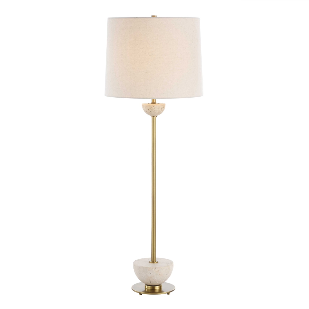 30481-1 Hemisphere Brass Buffet Lamp