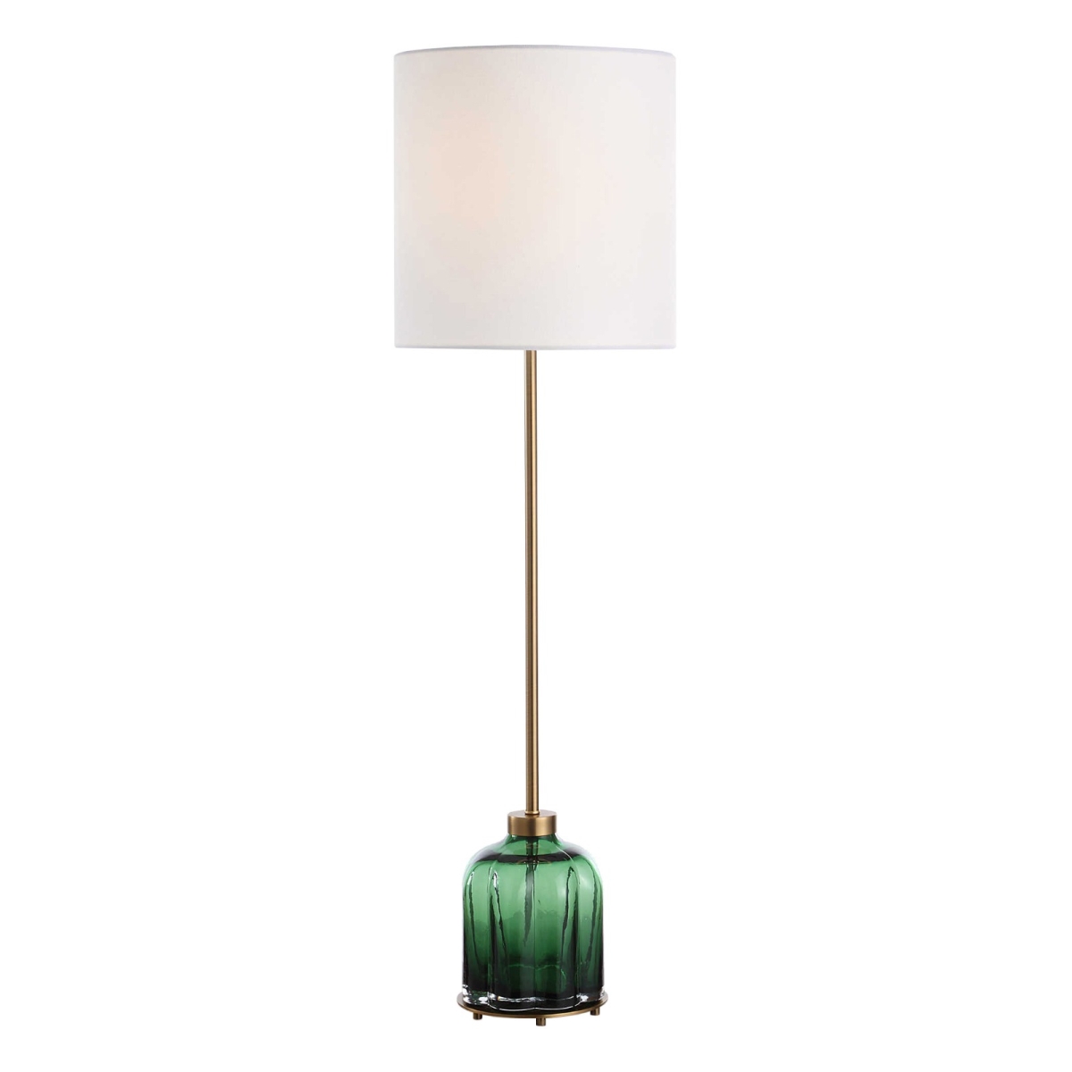 30504-1 Lois Glass Buffet Lamp, Green -  Uttermost