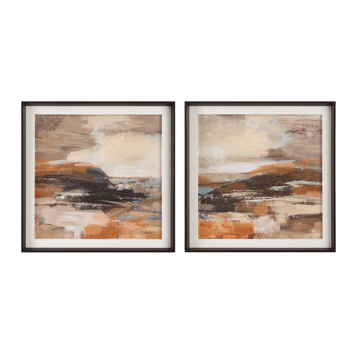 32382 Cinnamon Shore Framed Prints - Set of 2