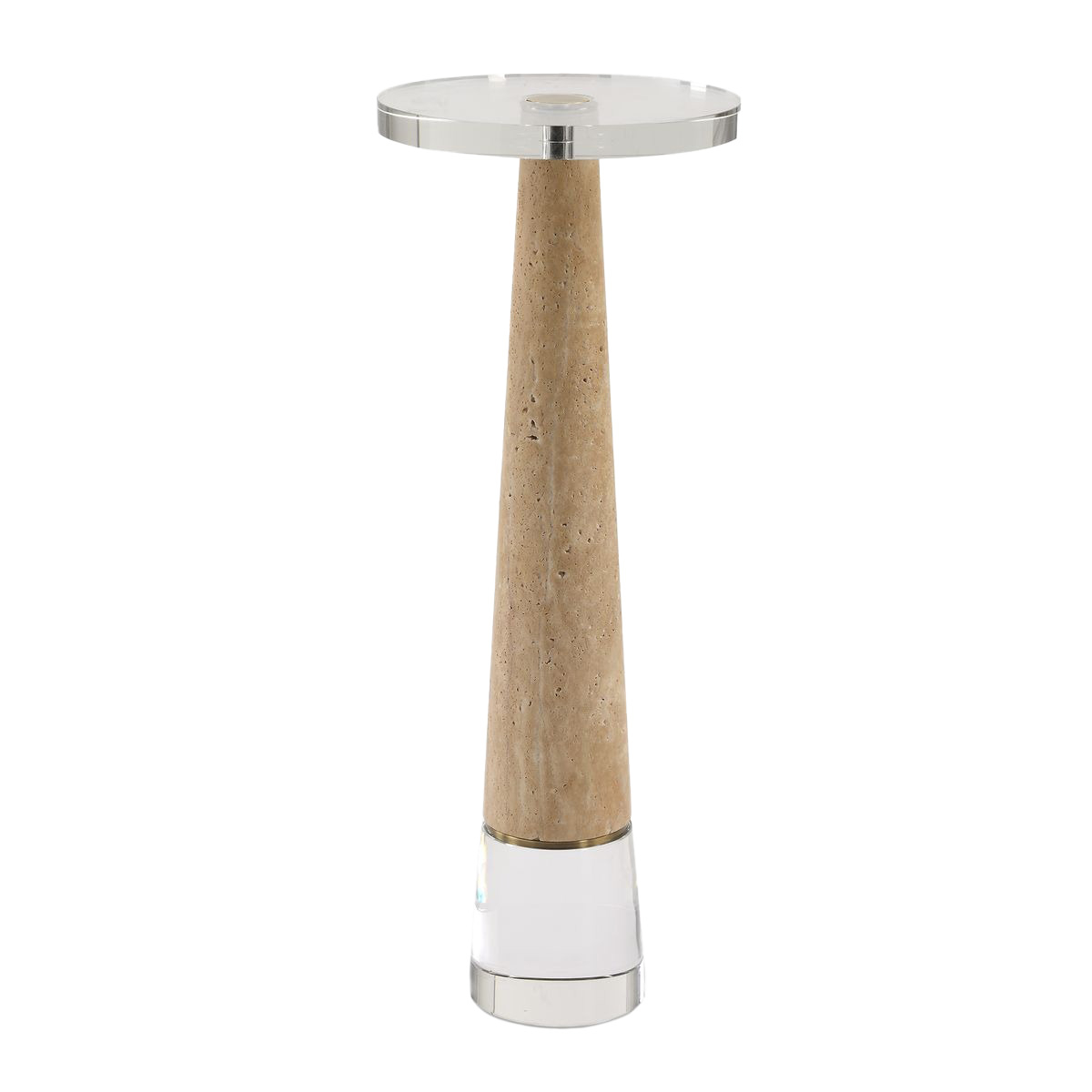 Niari Brown Cyrstal Top Drink Table