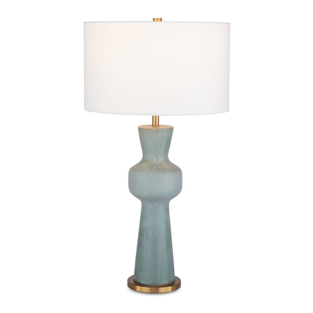 30382-1 150W Pollard Slate Green Table Lamp