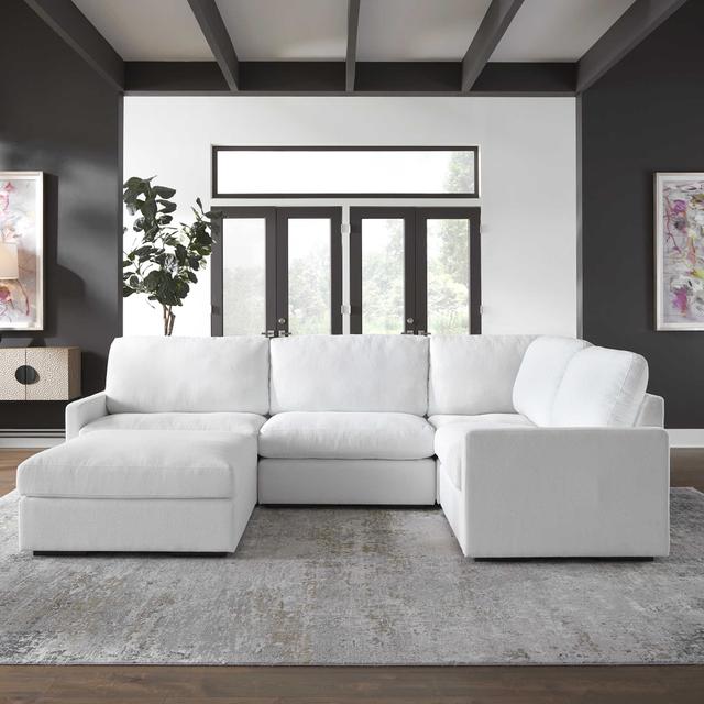23854-C 38 in. Refuge Arctic Corner Sofa, White