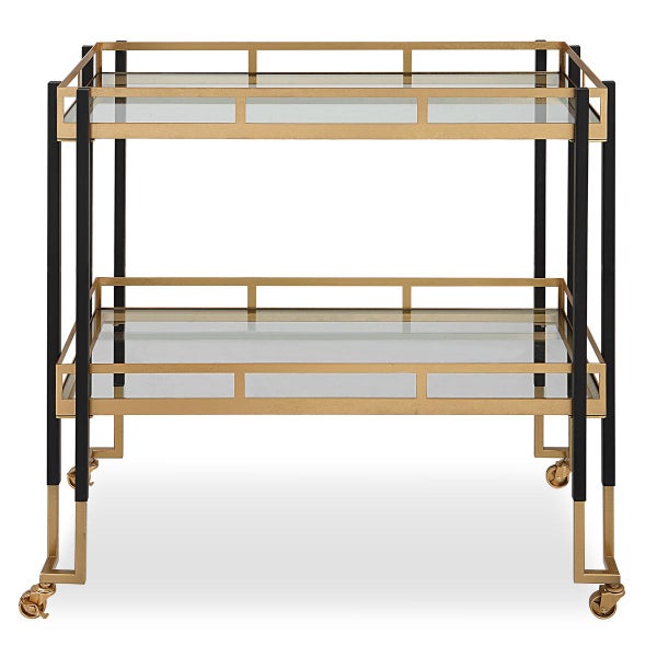 Picture of Uttermost 25229 33 x 32 x 17 in. Kentmore Modern Bar Cart