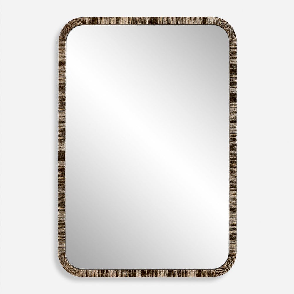 W00618 22 x 32 x 1 in. Mirror, Antique Gold