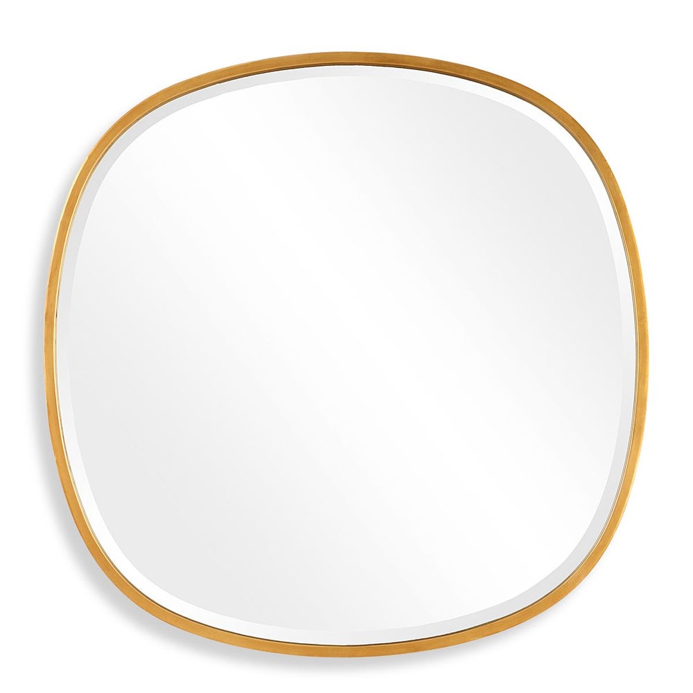 Picture of Uttermost W00622 30 x 30 x 2 in. Irregular Iron Mirror&#44; Gold Leaf