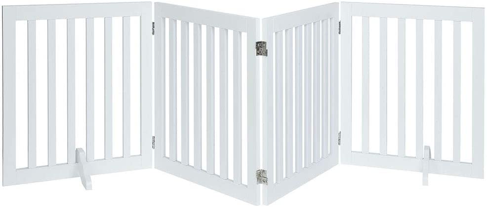 Picture of UniPaws UH5023 24 in. High Pet Gate 4 Panels&#44; White