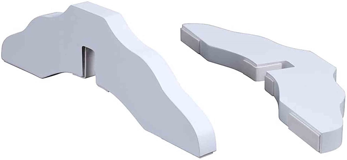 Picture of UniPaws UH5030 Support Feet for Gates&#44; White