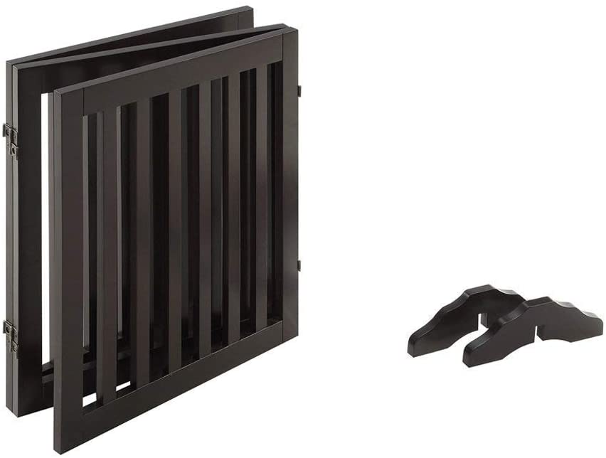 Picture of beeNbkks EV1000 24 in. High Pet Gate 3 Panels, Espresso