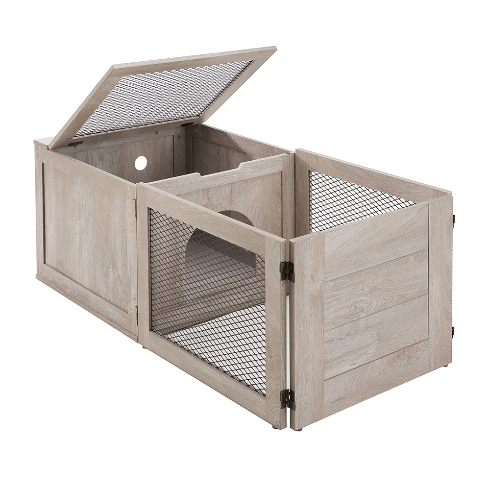 Picture of Unipaws UH5199 Unipaws 3 in 1 Mutil Purpose Cat Birthing Nesting Box&#44; Cat House and Playpen&#44; Cat Whelping Weaning Box&#44; Delivery Box