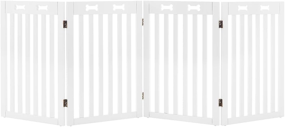 Picture of Unipaws UH5211 29.5 in. Free Standing Pet Gate for Dog Cat Baby&#44; White