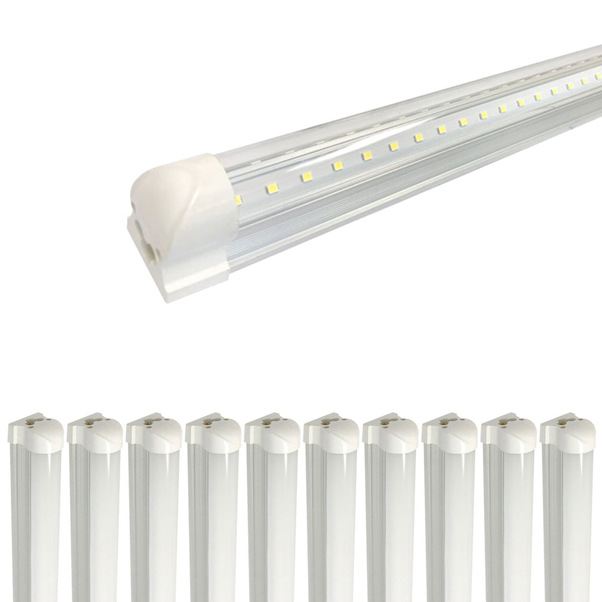 Picture of Viribright 519022 5000K 96 in. 60W Tube LED Tubular Bulb, Clear - Pack of 10