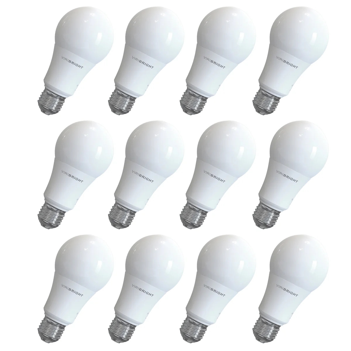 450108-24 60-Watt Equivalent A19 Dimmable CEC Title 20 ENERGY STAR E26 Medium Base LED Light Bulb, Cool White 4000K (24-Pack) -  Viribright