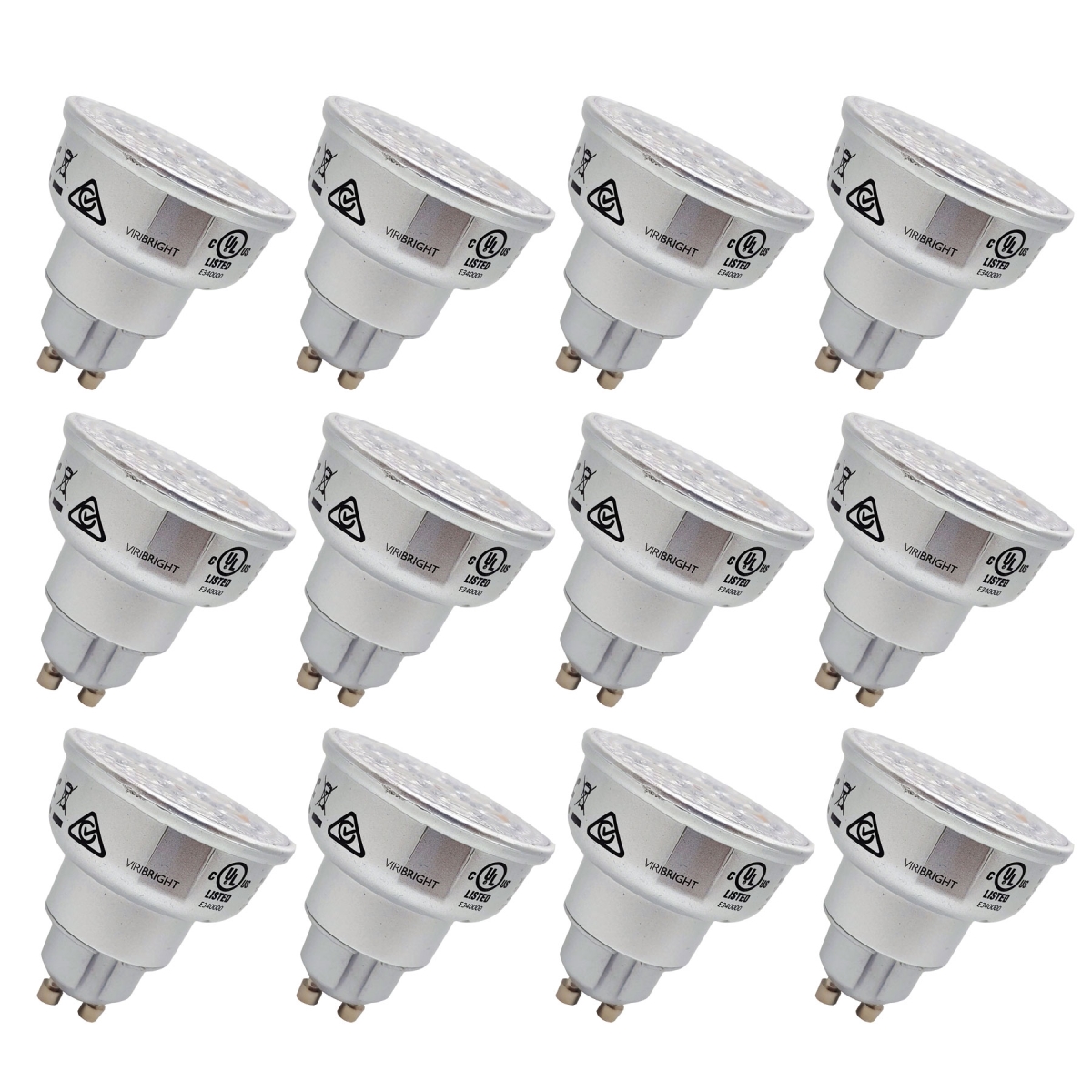 752047  25-Watt EQ MR16 GU10 400lm LED Medium Reflector Flood Light Bulb (12 Pack
