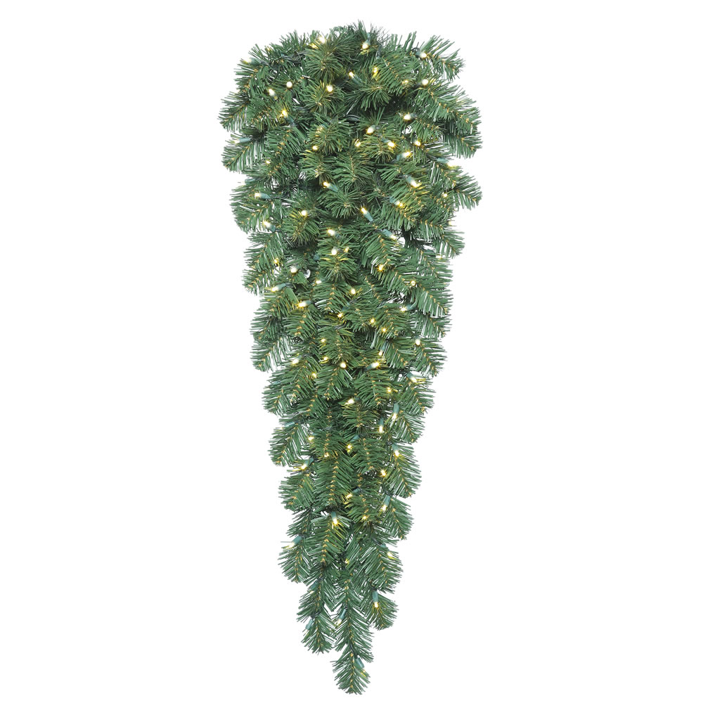 Oregon Fir Teardrop with Warm White LED Lights - 48 in.